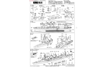 Сборная модель Kinu Light Cruiser