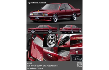 NISSAN Cedric CIMA (Y31), wine red