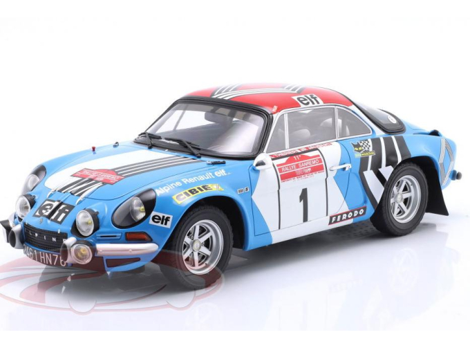 ALPINE-RENAULT A110 1800 Winner Rallye SanRemo ena-Luc Thérier, Jacques Jaubert (1973)