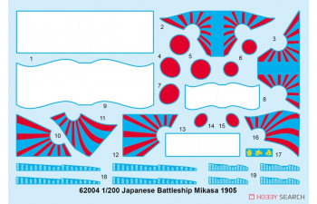 Сборная модель Японский линкор "Микаса" 1905 года