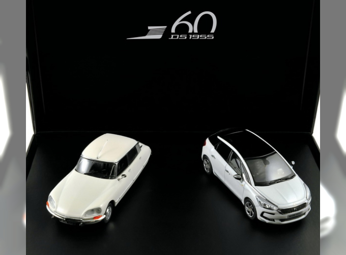 набор "60 лет DS" из 2 моделей CITROËN DS23 + DS5 White