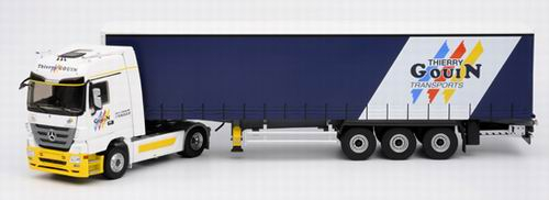 MERCEDES-BENZ Actros MP3 Tautliner Transports Gouin, white