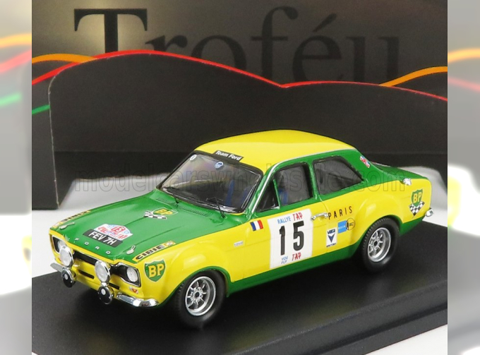 FORD Escort Mki №15 Rally Tap (1970) J.F.Piot - F.Murac, Yellow Green