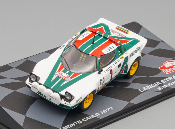 LANCIA Stratos Hf Alitalia (night Version) N1 Winner Rally Montecarlo (1977) S.Munari - S.Maiga, White Green Red