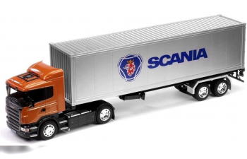 SCANIA R730 V8 Tractor Truck Cassonato (2011), Orange Silver