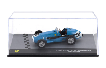 FERRARI F1 625 Team Rosier №34 Season (1954) Robert Manzon - Con Vetrina - With Showcase, Light Blue