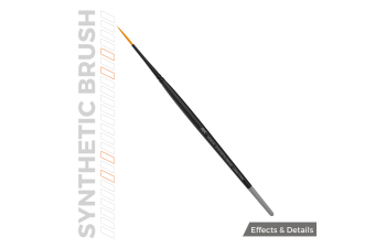 Синтетическая кисть - Лайнер 17 мм / AK SYNTHETIC BRUSH – LINER 17mm