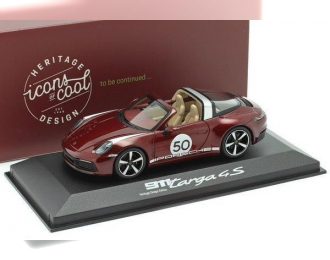 PORSCHE 911 Targa 4S (992) #50 Heritage Design Edition 2020 Red Metallic