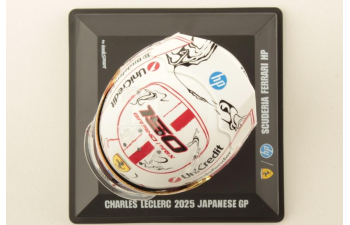 MINI HELMET C. Leclerc #16 Scuderia Ferrari 4th Japan GP Formula 1 (2025)