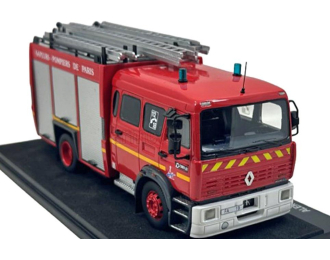 RENAULT G230 Tanker truck double cabine manager FA 19 sides bspp saupers pompiers de Paris 2-assi (1991) 