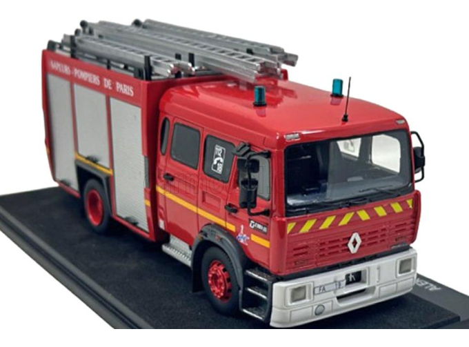 RENAULT G230 Tanker truck double cabine manager FA 19 sides bspp saupers pompiers de Paris 2-assi (1991) 