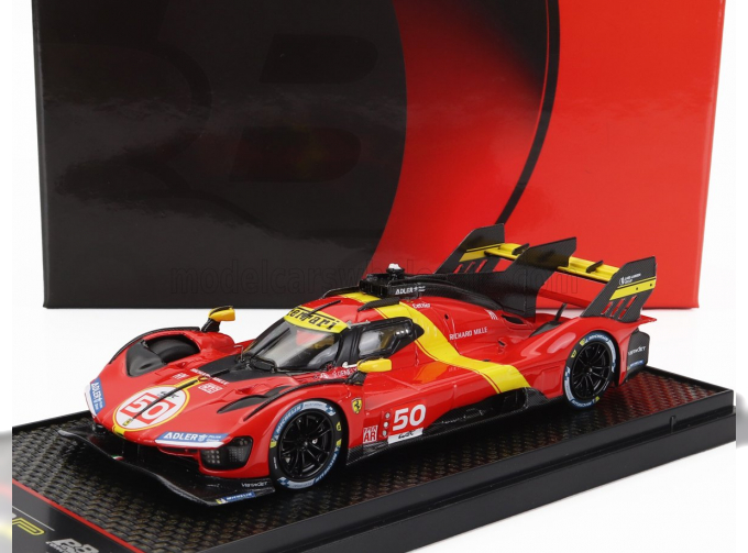 FERRARI 499p 3.0l Turbo V6 Team Ferrari Af Corse №50 Launch Edition (2022), Red Yellow Black