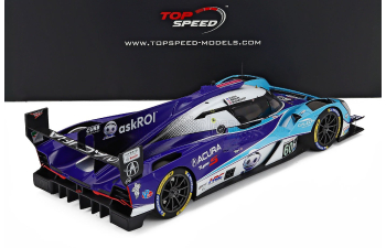 ACURA Arx-06 Gtp 2.4l Twin Turbo V6 Team Meyer Shank Racing N 60 Imsa 12h Sebring (2025) Tom Blomqvist - Colin Braun - Scott Dixon, 2 Tone Blue White
