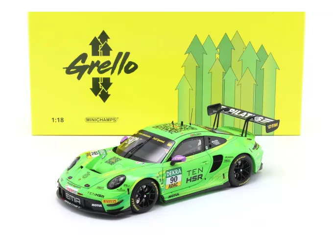 PORSCHE 911 GT3 R #90 Team Manthey 2nd Hockenheim DTM D. Olsen (2023), green