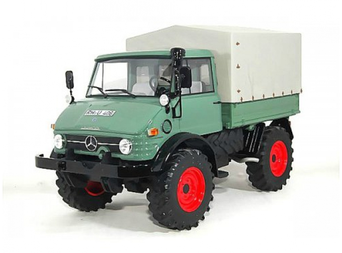 MERCEDES-BENZ Unimog 406 Flatbed-Tarpaulin 1970 Green