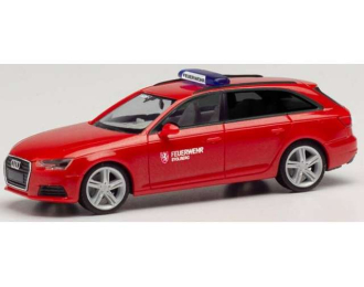 AUDI A4 Avant Kommandofahrzeug Feuerwehr Stolberg, red