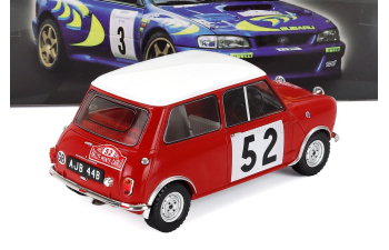 MORRIS Mini Cooper S (night Version) N 52 Winner Rally Montecarlo (1965) Timo Makinen - Paul Easter, Red White