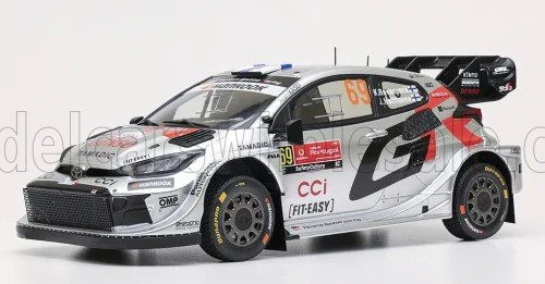 TOYOTA Yaris GR Hybrid  RALLY1 Team Toyota Gazoo Racing WRT №69 3rd Rally Portugal Kalle Rovanpera - Jonne Halttunen (2025), silver/black