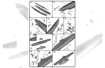 Сборная модель Германская подлодка типа VIIC/41 PROFI SET