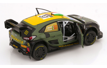 FORD Puma Rally1 Team Ford World Rally M-sport №7 Rally New Zealand (2022) Lorenzo Bertelli - Lorenzo Granai, Green Black