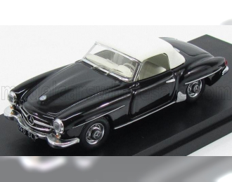 MERCEDES-BENZ 190sl Spider Cabriolet Closed (1959), Black White