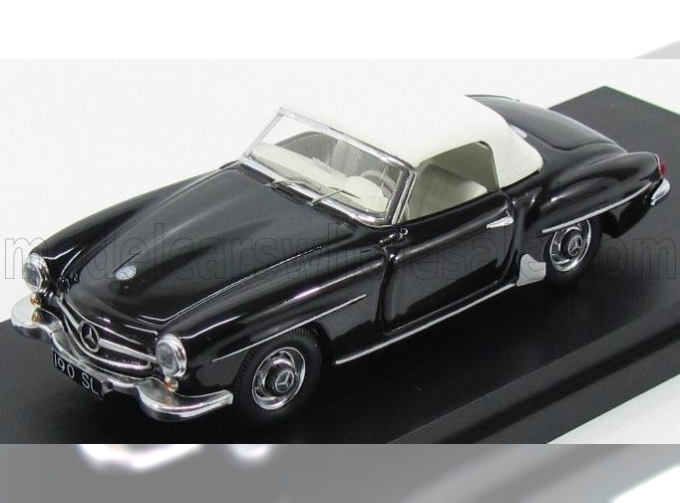 MERCEDES-BENZ 190sl Spider Cabriolet Closed (1959), Black White