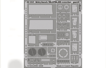 Фототравление для Kittyhawk Mk.I/Mk.III exterior