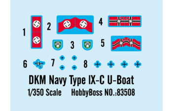 Сборная модель Немецкая ДПЛ U-boat Type IX C