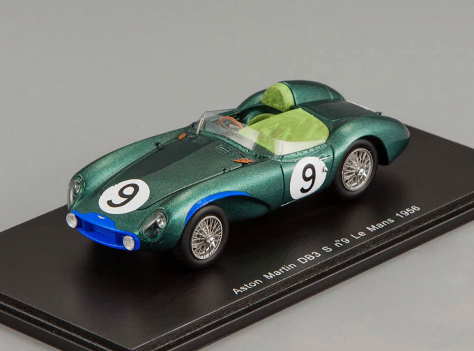 ASTON MARTIN DB3 S #9 Le Mans P. Walker - R. Salvadori (1956), green