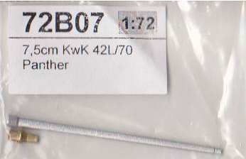 Металлический ствол для Panther 7,5cm KwK 42L/70