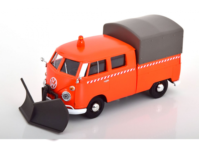 VOLKSWAGEN T1 Pritsche with snow plow, orange grey