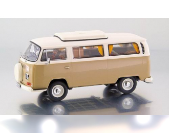 VOLKSWAGEN T2-a Camping with foldable roof, brown / cream