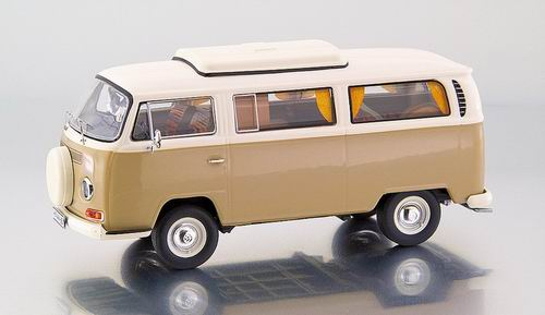 VOLKSWAGEN T2-a Camping with foldable roof, brown / cream