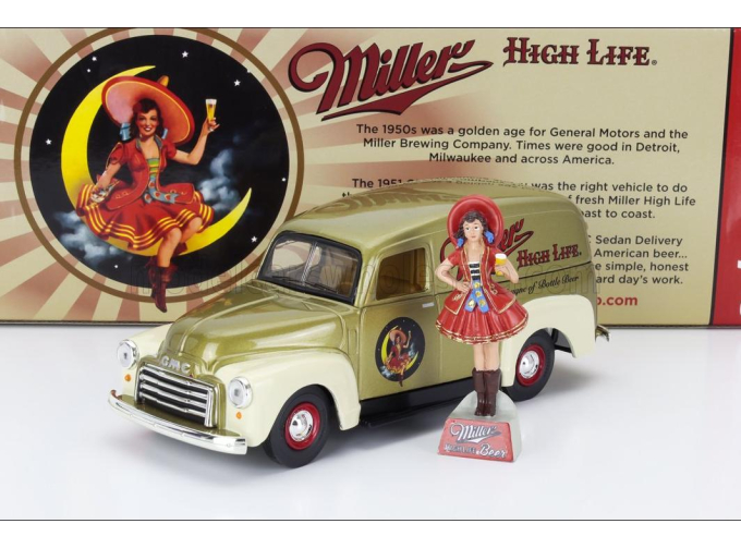 GMC Delivery Truck With Miller Figure (1951), Gold