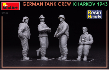 Сборная модель German Tank Crew. Kharkov 1943. Resin Heads