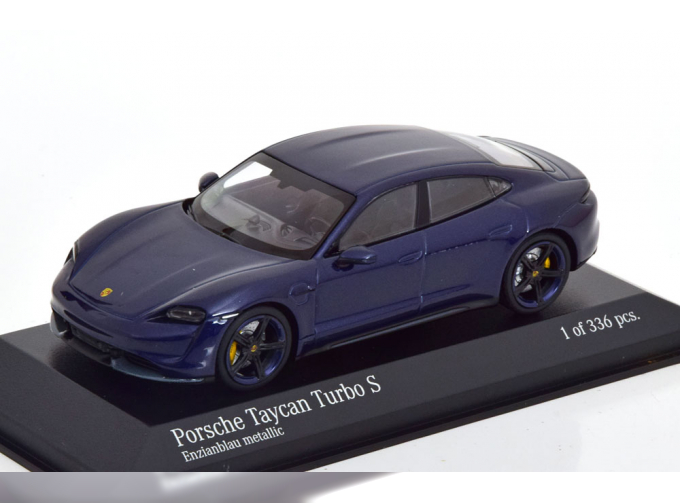 PORSCHE Taycan Turbo S (2019), blue-metallic