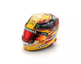 BELL HELMET Casco Helmet F1 Lewis Hamilton World Champion Team Amg Petronas W08 №44 Winner Mexico Gp (2017), Yellow