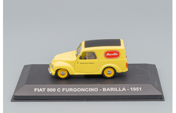 FIAT 500c Furgoncino Van Barilla (1951), yellow