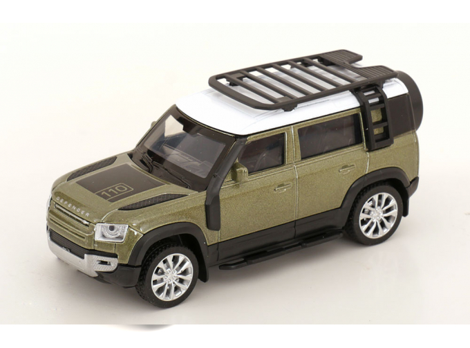 LAND ROVER Defender 110, light green-metallic/white