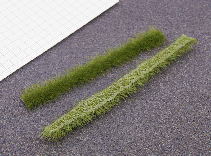 Полоски травы тёмно - зелёные 5мм 10шт.