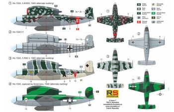 Сборная модель Henschel Hs-132A