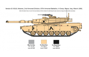 Сборная модель М1А2 ABRAMS с экипажем