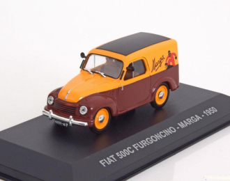 FIAT 500 C Furgoncino Marga (1950), brown orange