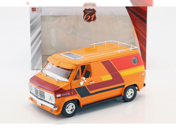 CHEVROLET G-Series Van (фургон) 1976 Orange with Custom Graphics