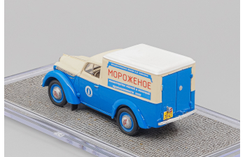 МОСКВИЧ 400-420К Фургон "Мороженое", голубой / бежевый
