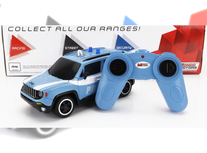 RC JEEP Renegade Police (2017), Light Blue White