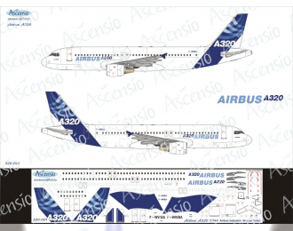 Декаль на самолет Arbus A320-200 (Arbus Industri (домашние цвета))