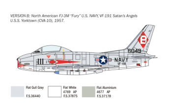 Сборная модель North American FJ-2/3 Fury