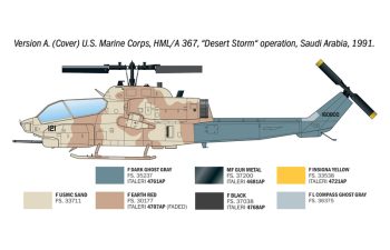 Сборная модель BELL Ah-1w Super Cobra Helicopter Usa Air Force 2001