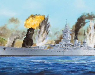 Сборная модель Корабль French Navy Dunkerque Battleship